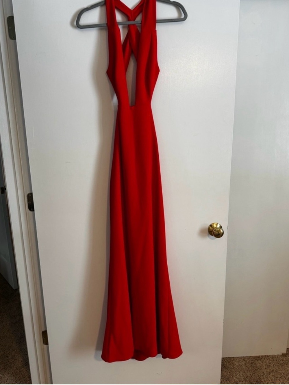 NBD Vibrant Red Backless Dress